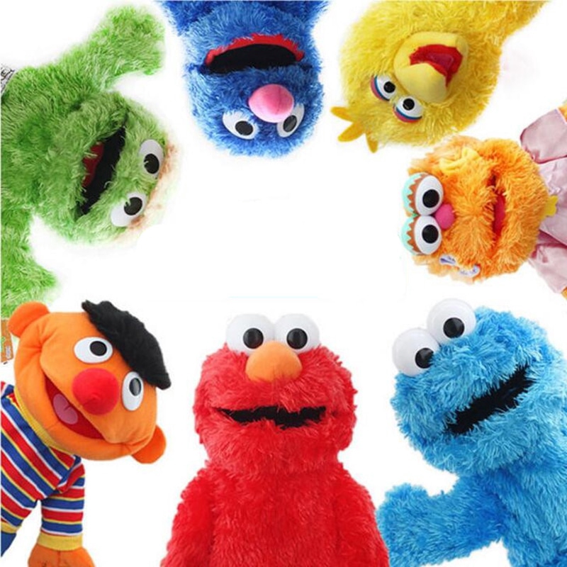 Sesame Street Hand Puppet Show Large Puppet Elmo Cartoon Soft Plush Doll  Birthday Christmas Party Show For Children Kids Gifts | Shopee Malaysia