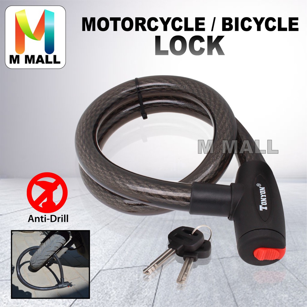 motorcycle cable lock