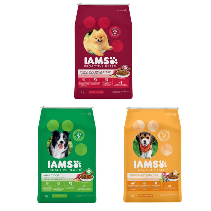 IAMS Dog Dry Food Adult Dog Small Breed All Breed Mother & Baby Dog 8kg