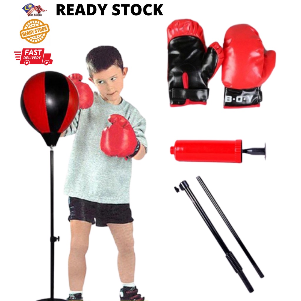 Boxing Gloves with Stand Kit Exercise Movement Protection For Kids
