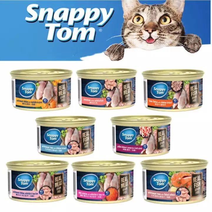 Snappy Tom Cat Canned Wet Food 85g Cat Food PetFinder.my