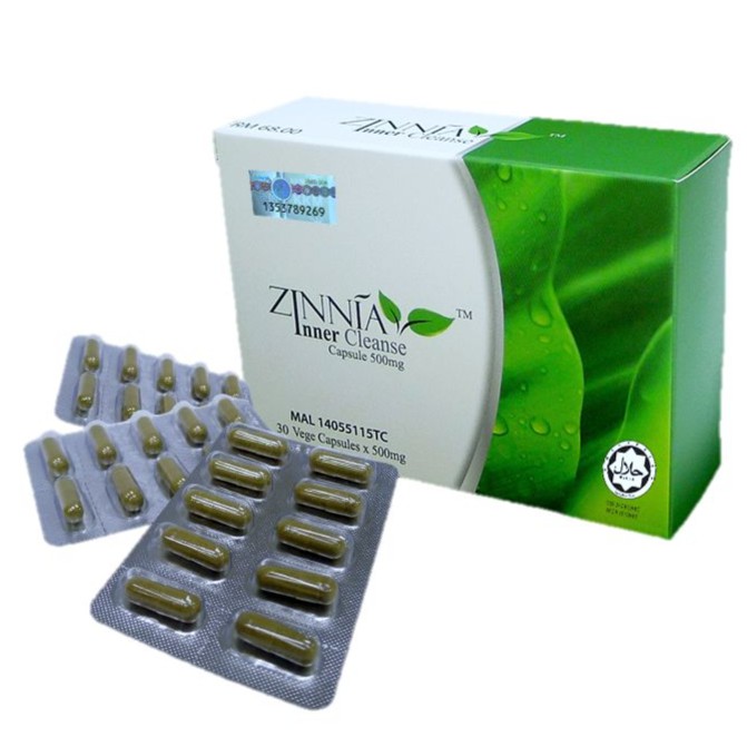 ZINNIA INNER CLEANSE (30 CAPSULE X 500MG) Shopee Malaysia