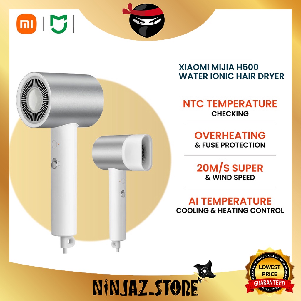 XIAOMI MI MIJIA Hair Dryer H500 - 1800W | Ionic Hair Dryer ...