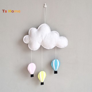 Ts Cloud Hot Air Balloon Hanging Ornament Baby Bed Tent Pendant