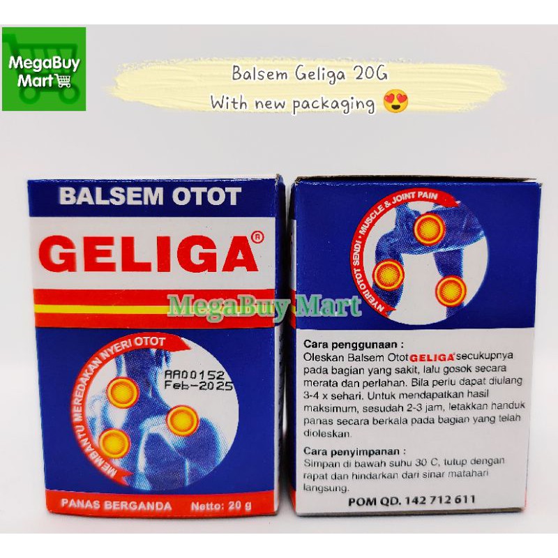 Buy MegaBuy Mart🛒Geliga Muscular Balm 20g  SeeTracker Malaysia