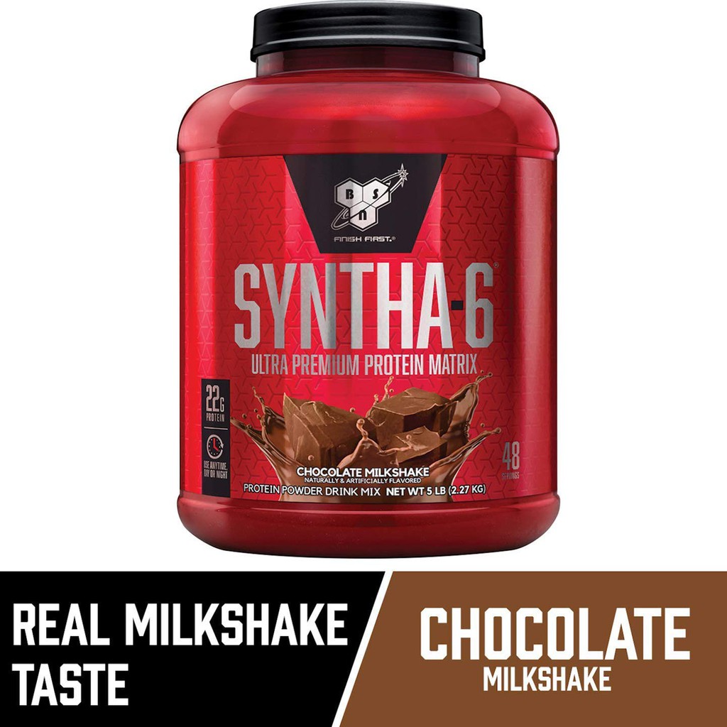 Bsn Syntha 6 Whey Protein Powder Micellar Casein Milk Protein Isolate Chocolate Milkshake 48 Servings Packaging May Shopee Malaysia