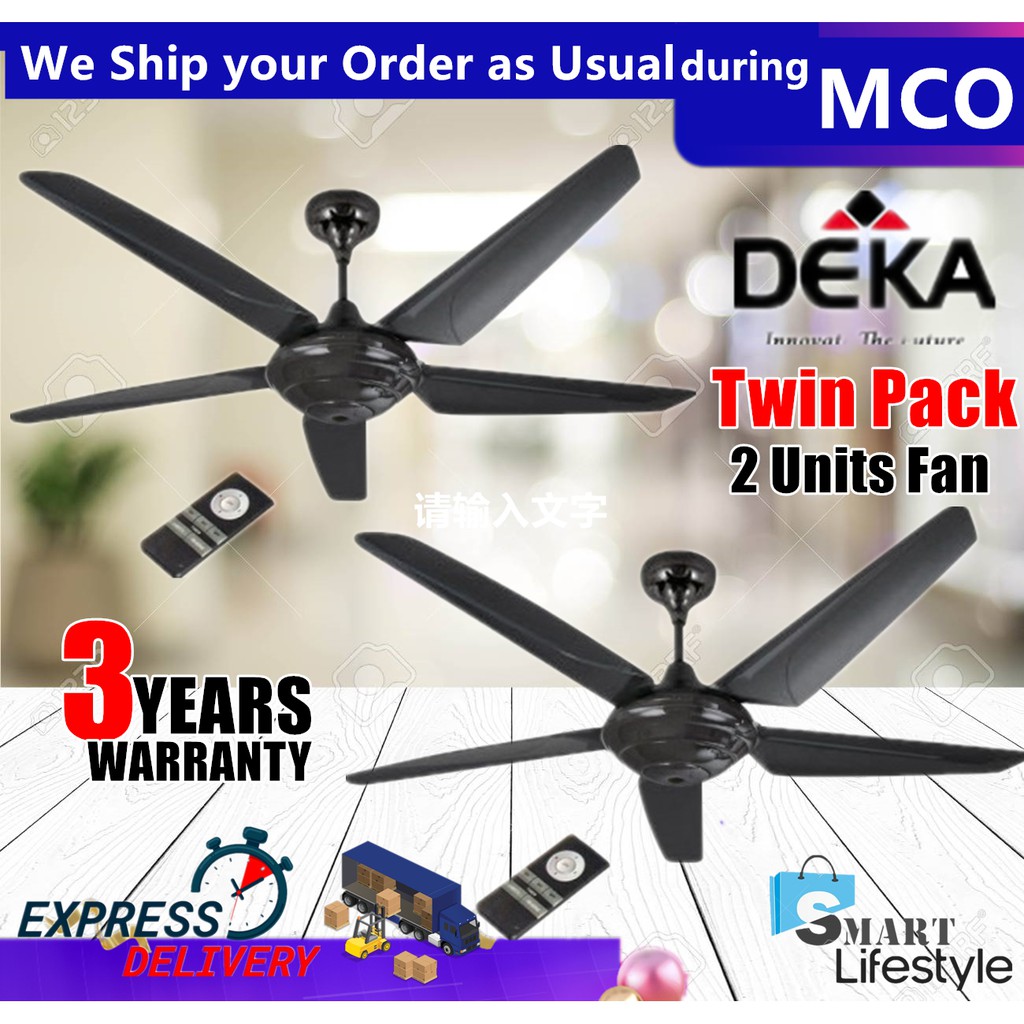 Deka Designer Ceiling Fan with Remote Control, 5 Blades , 2020 New