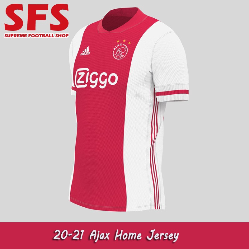 Sfs Top Quality Ajax Jersey Home Football Soccer Jersey Tshirt Men Thailand Version 20 21 Shopee Malaysia