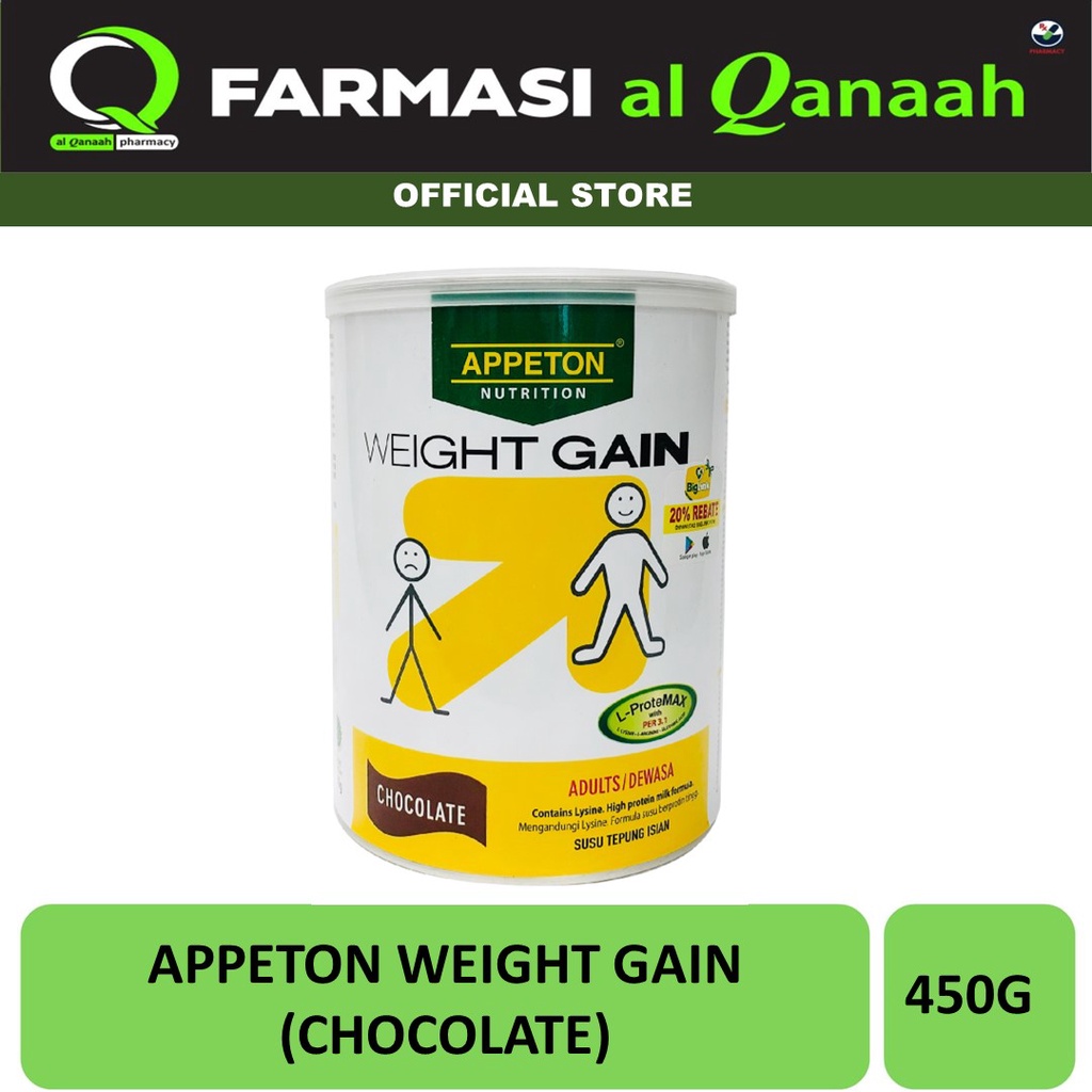 Appeton Weight Gain 450g (Chocolate) Shopee Malaysia