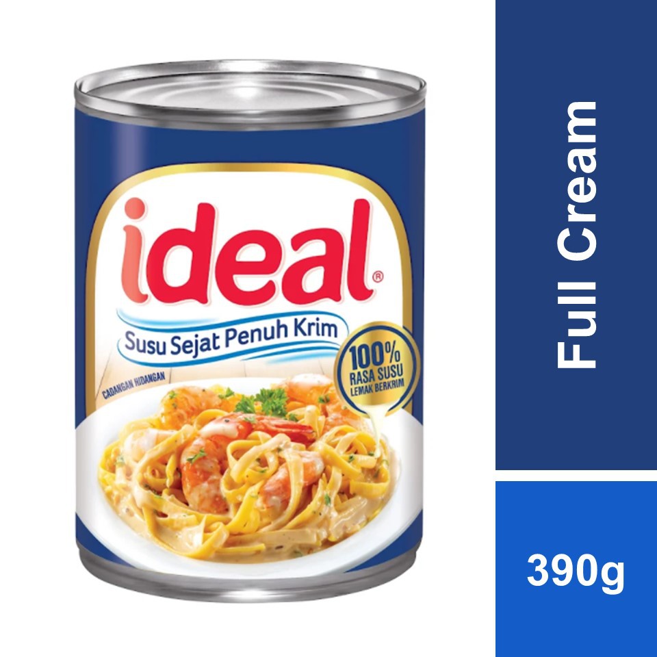 Ideal Full Cream Evaporated Milk 390g Shopee Malaysia