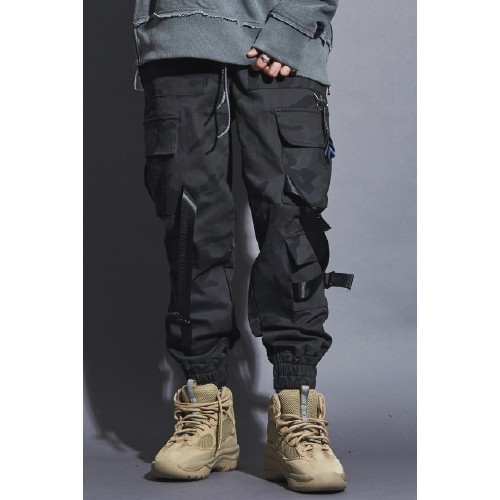 dark camo cargo pants