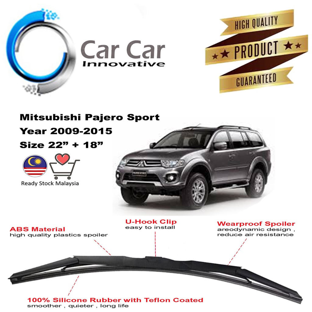 Mitsubishi Pajero Sport Wiper 20092015 Silicone Wiper Blades, Car