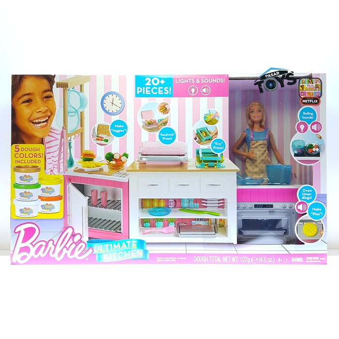 Barbie Ultimate Kitchen Playset Original | Shopee Malaysia