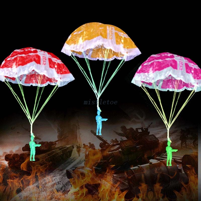 MIS Landing Soldier Model Flying Toy Parachute Competitive Game Throwing Toy Interactive Hand Throw Game Preschool Favor