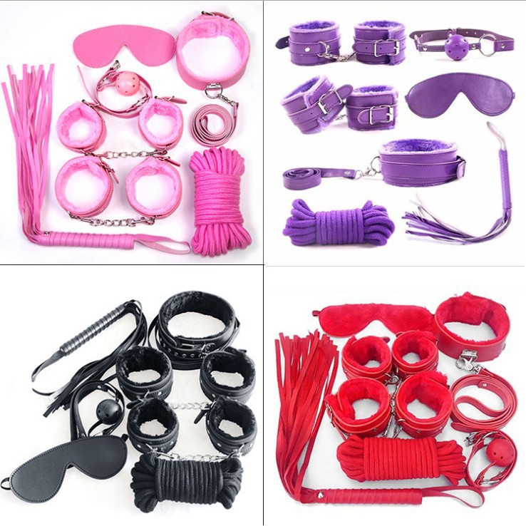 Bedroom Sex Bondage - BDSM 7pcs Set Adult SM Leather Sex Bondage for Couple Bedroom Restraint  Play Set Handcuff For Man Woman | Shopee Malaysia