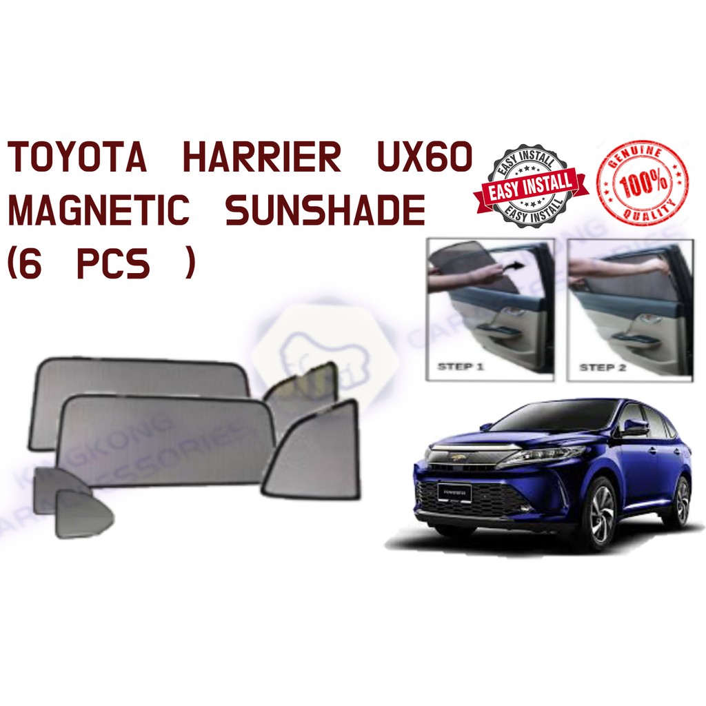 TOYOTA HARRIER UX60 MAGNETIC SUNSHADE ( 6 PCS ) | Shopee Malaysia