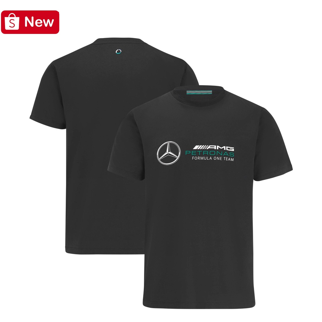 Mercedes AMG PETRONAS Formula One Team Large Logo T-Shirt - Black ...