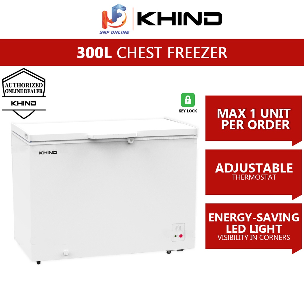 Khind Chest Freezer (300 L) FZ295 Shopee Malaysia