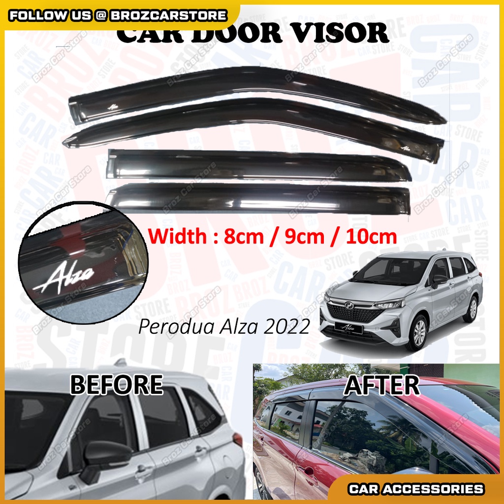 8CM Air Press Window Door Visor Wind Deflector Avoid Rain Water Kening ...