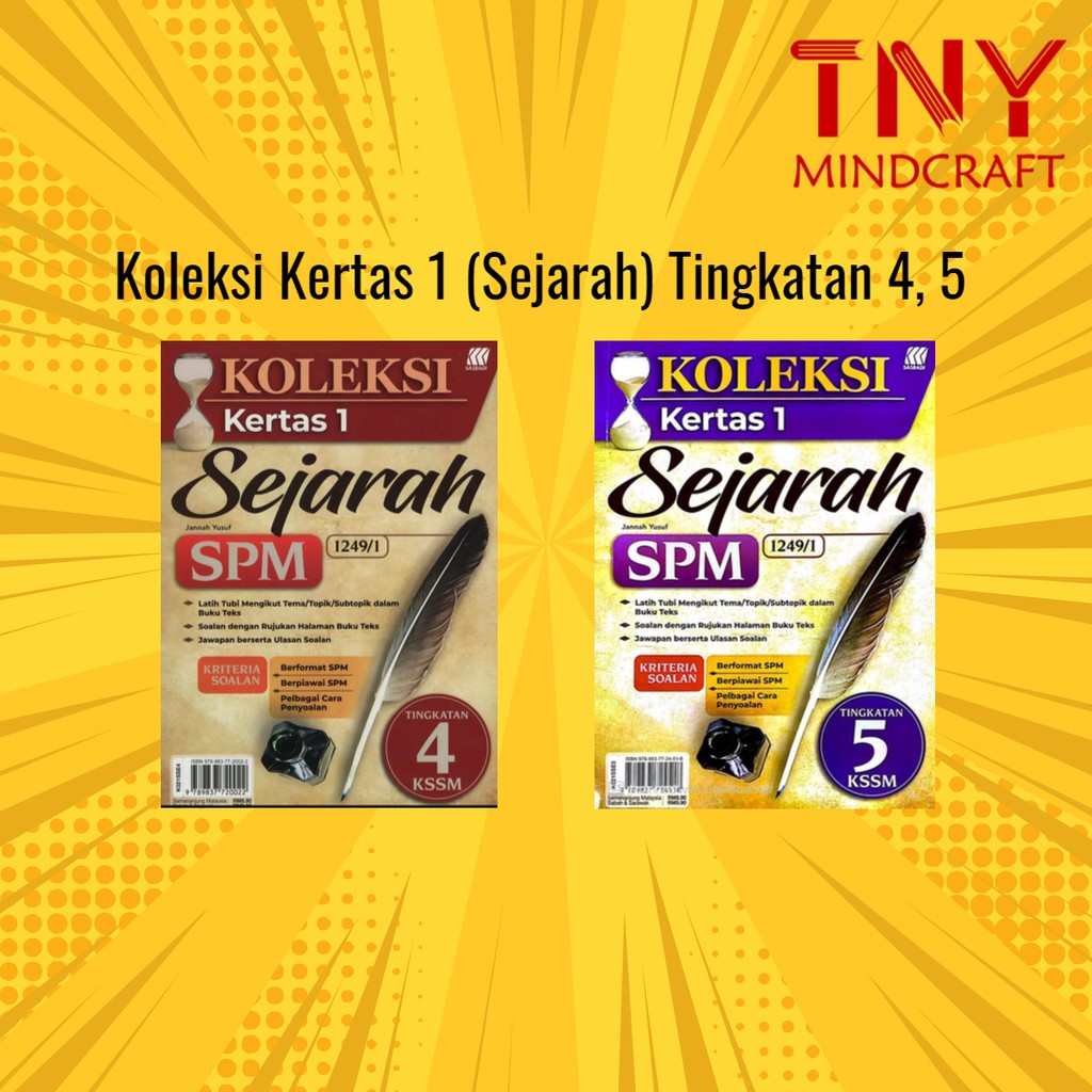 Tny Buku Latihan Koleksi Soalan Kertas 1 Sejarah Tingkatan 4 Tingkatan 5 2021 Shopee Malaysia