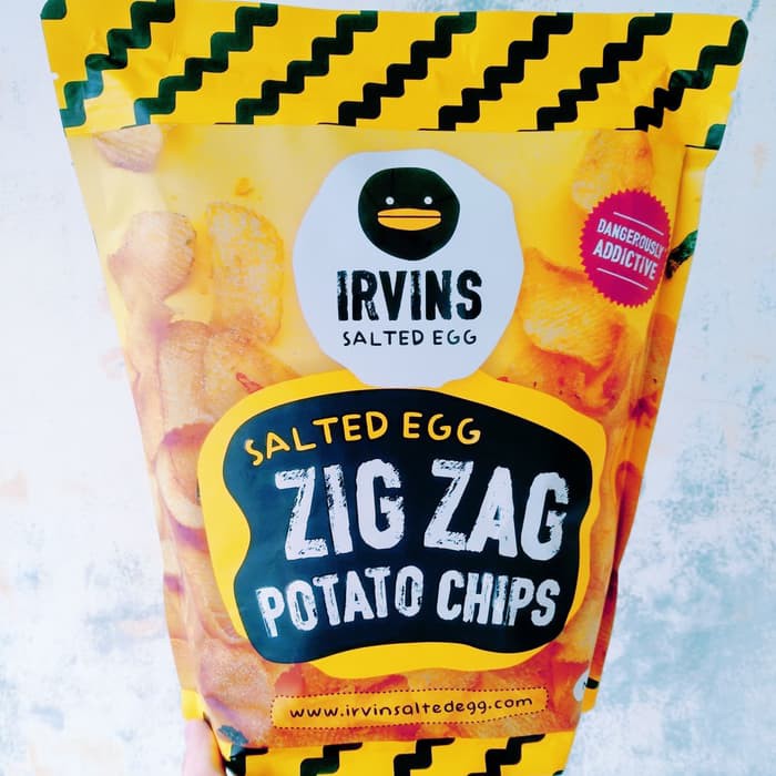 Irvins Salted Egg Zig Zag Potato Chips 230 Grams (Made In Singapore ...