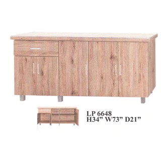 EUREKA DESIGN 6ft Low Kitchen Cabinet Kabinet  Dapur  