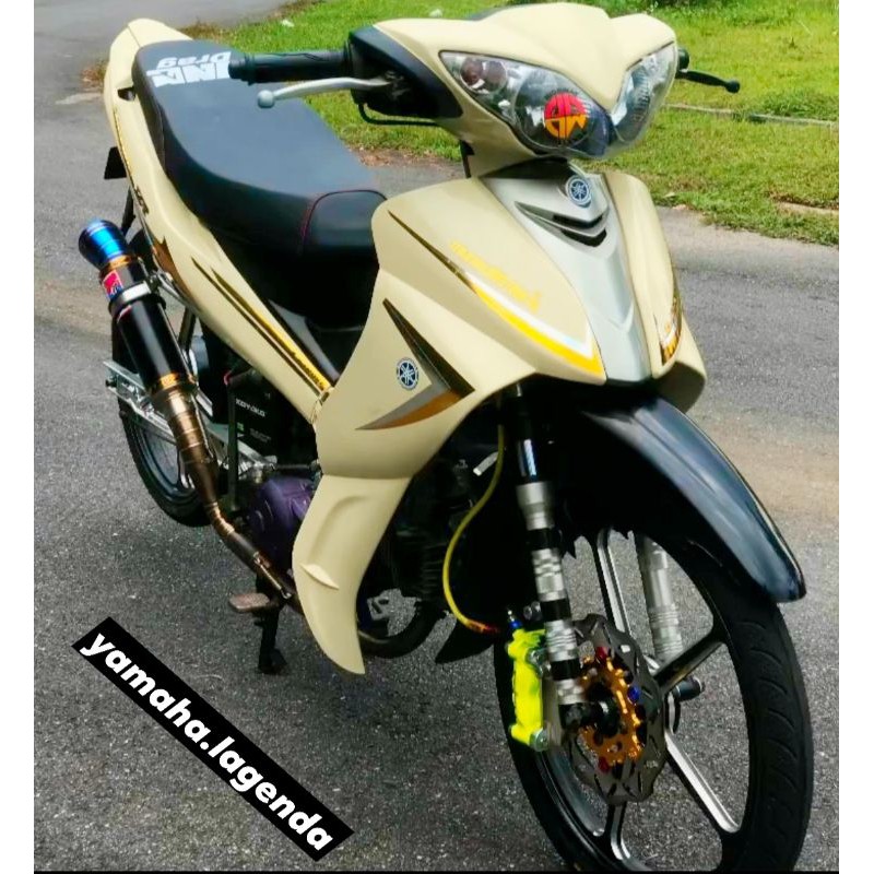 Coverset Yamaha Lagenda 110 110z Dan 110zr Hld Full Creamy White Shopee Malaysia