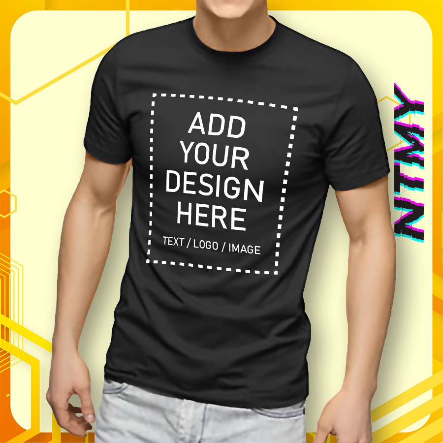 Cetak baju design sendiri | Custom design T-shirt Printing | DTF family tee class tee with no MOQ