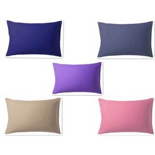 [Cotton] Colour Plain Pillow Case 单色简约枕套 - ( PILLOW NOT INCLUDED ) 1 piece - 40cm x 70cm