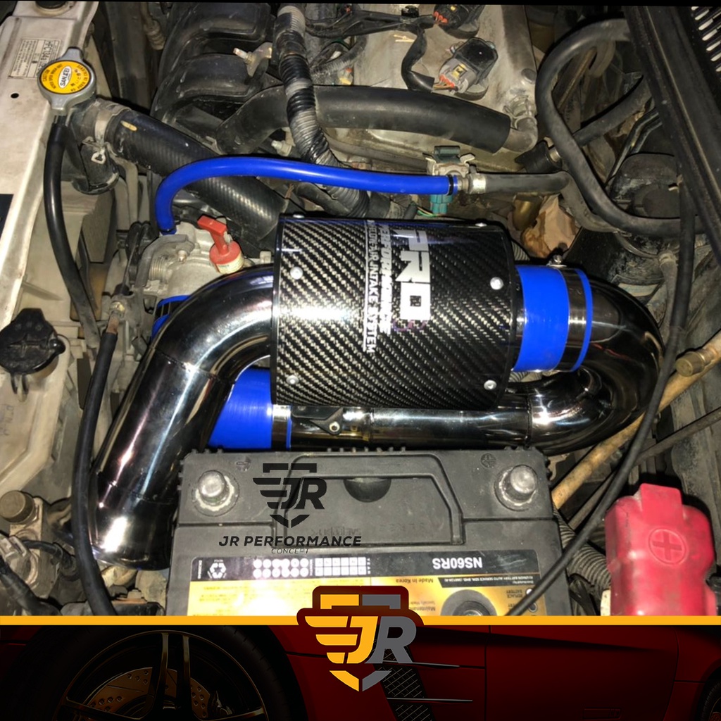 3 PERFORMANCE RACING HIGH FLOW AIR INTAKE DRY CONE RED RUBBER FILTER+CLAMP for Sale - emgCarTech