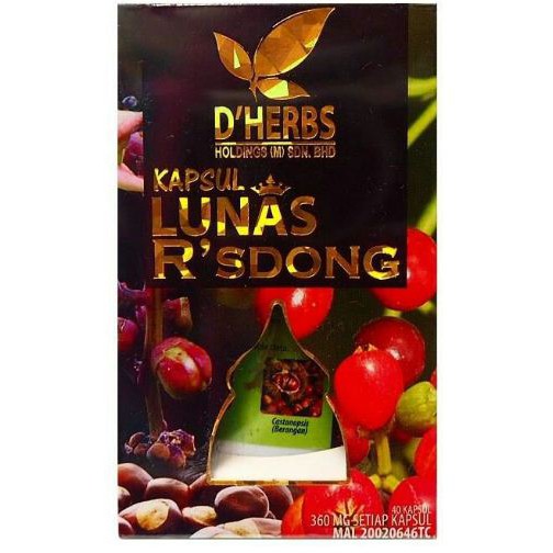 Dherbs Kapsul Lunas Resdung 40biji Shopee Malaysia