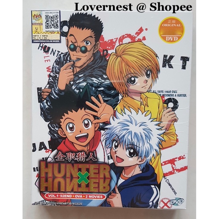 Anime Dvd Hunter X Hunter 全职猎人 Vol 1 92 End Ova 2 Movies Shopee Malaysia