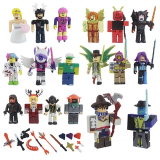 New Arrival 6 Items Legends Of Roblox Mini Action Figures Set Game Toys Kids Gifts Shopee Malaysia - roblox toy unboxing robot riot mix and match set from