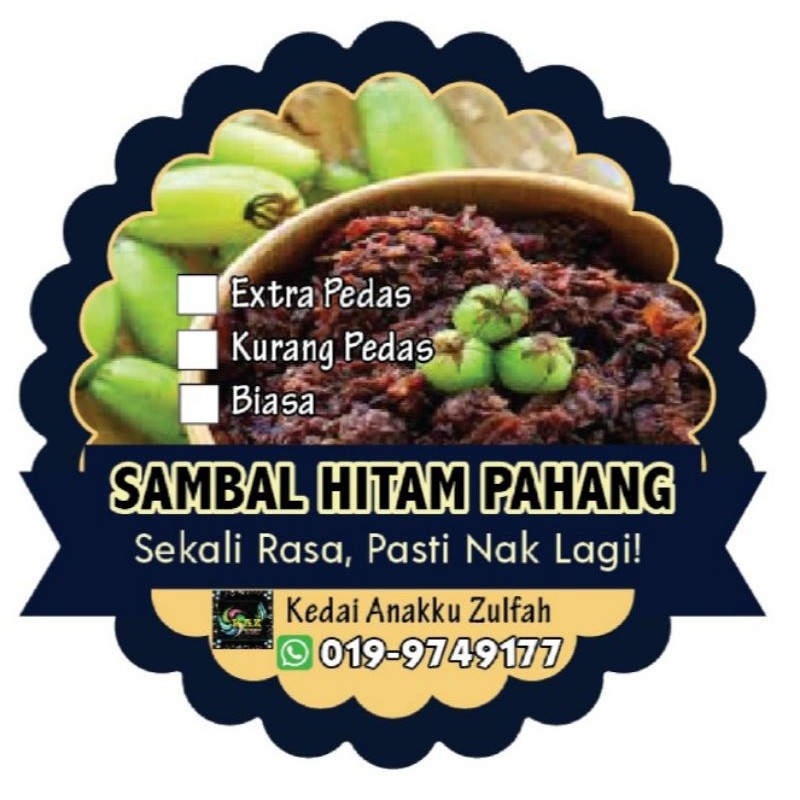 500gm Sambal Hitam Pahang