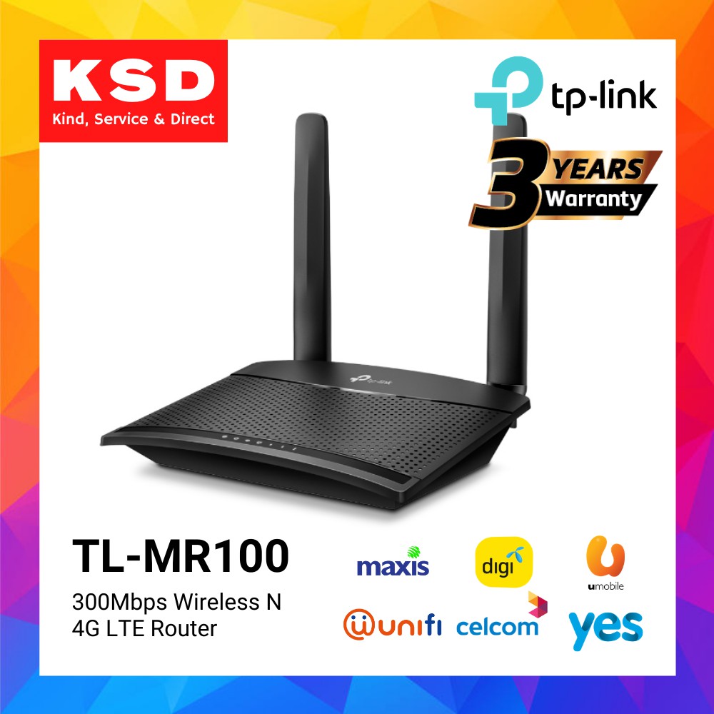 Buy Tp Link Tl Mr100 300 Mbps Wireless N 4g Lte Router Seetracker Malaysia