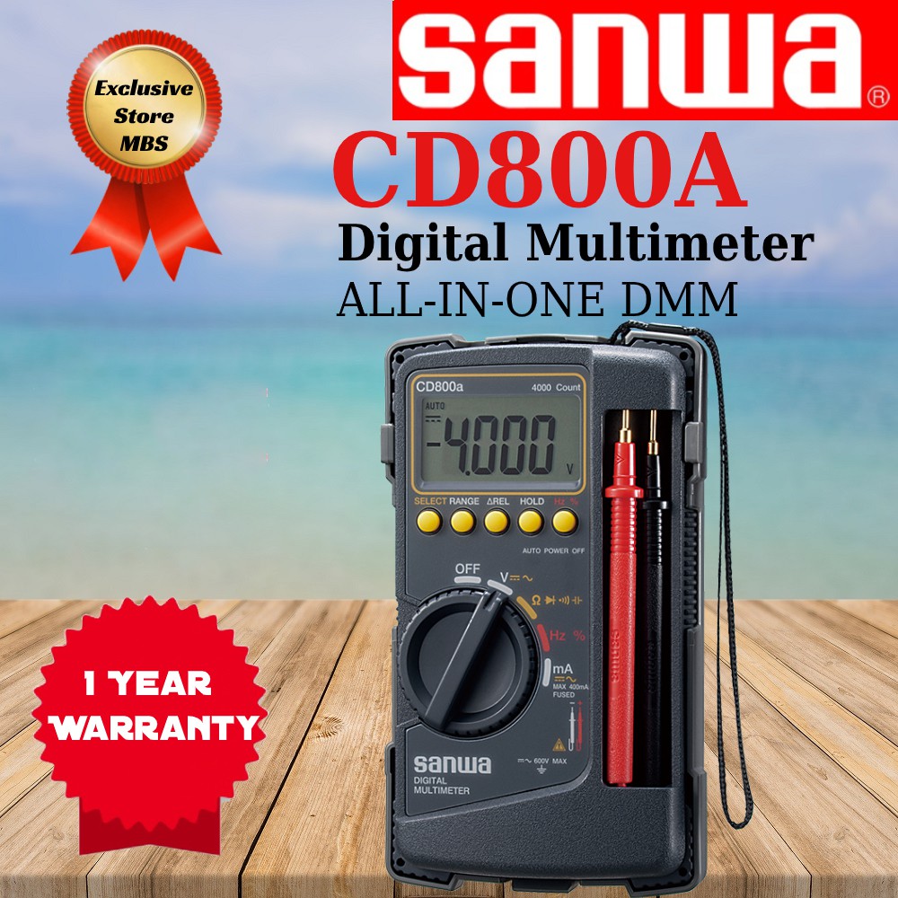 Sanwa CD800A Digital Multimeter AC/DC Voltmeter Shopee Malaysia