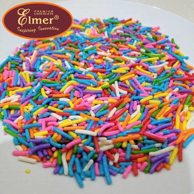 Elmer Meises Rainbow 250gr – Colorful Sprinkles 250 gr Sprinkles Cake Decoration