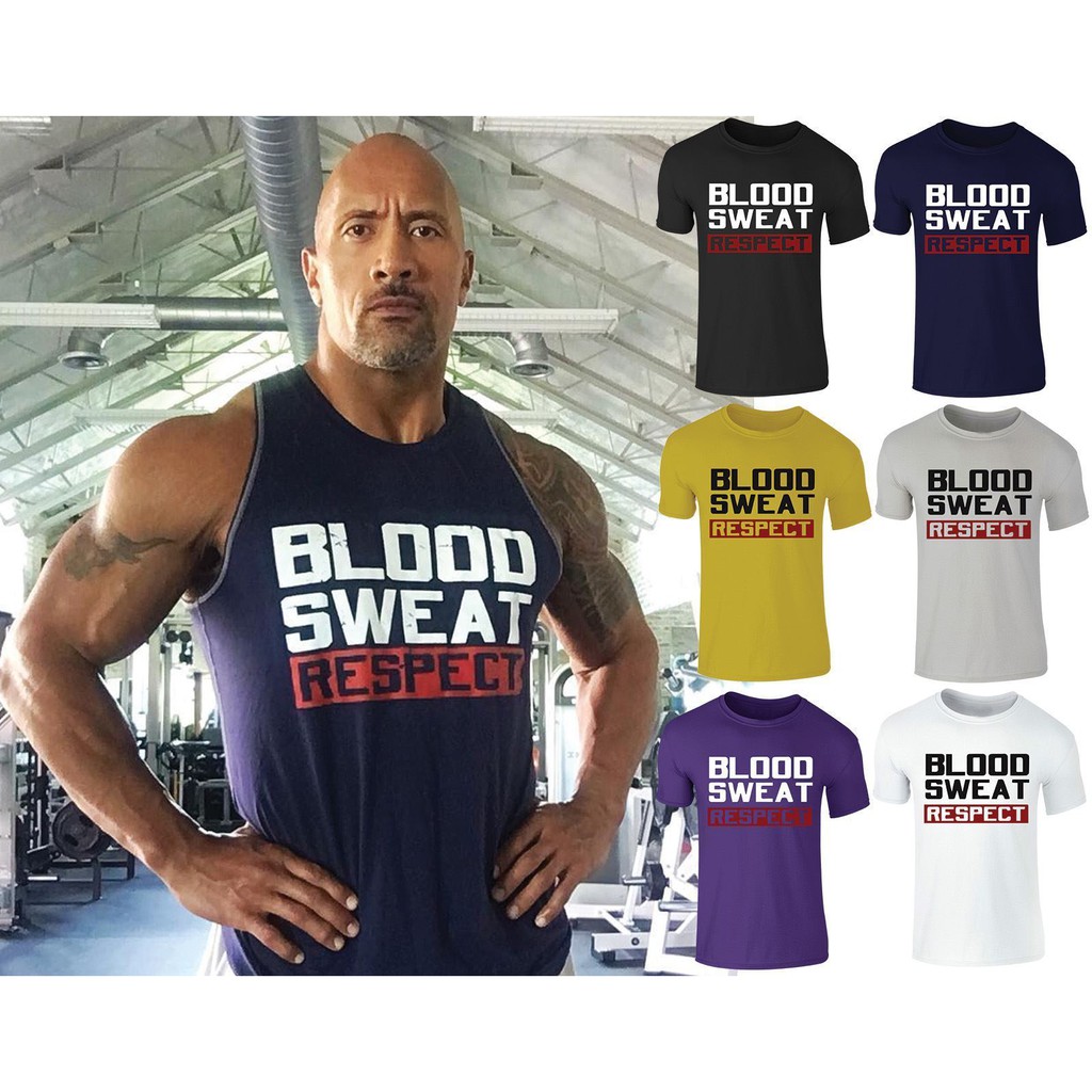 blood sweat and respect t shirt