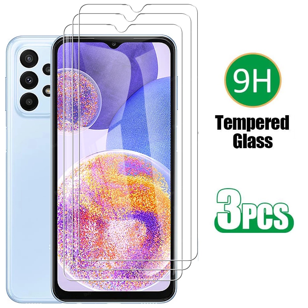 3pcs Screen Protector For Samsung Galaxy A06 A16 A26 A14 A34 A54 A13 A23 A33 A53 A73 A22 A12 A32 A52 A52s A72 A03 core A03s M22 M23 M33 M53 LTE 4G 5G Tempered Glass protective Film