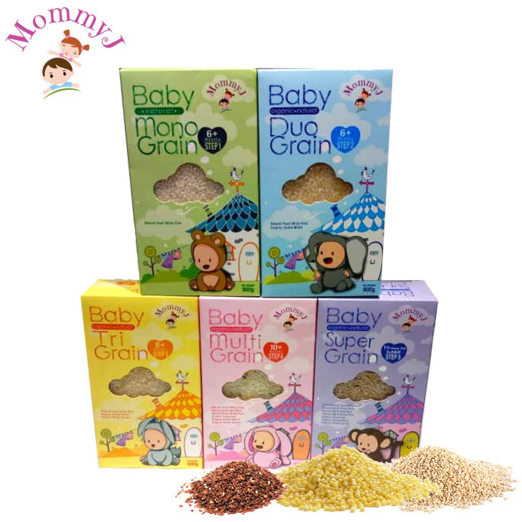 MOMMY J BABY ORGANIC NUTRITION RICE STEP 1 - STEP 5