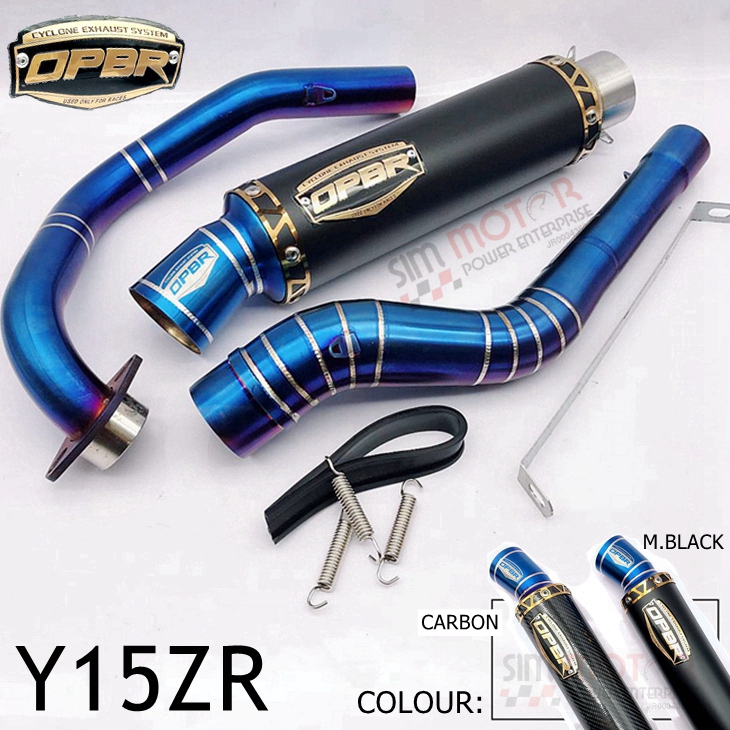 EXHAUST PIPE OPBR Y15ZR CARBON /BLACK 35MM Shopee Malaysia