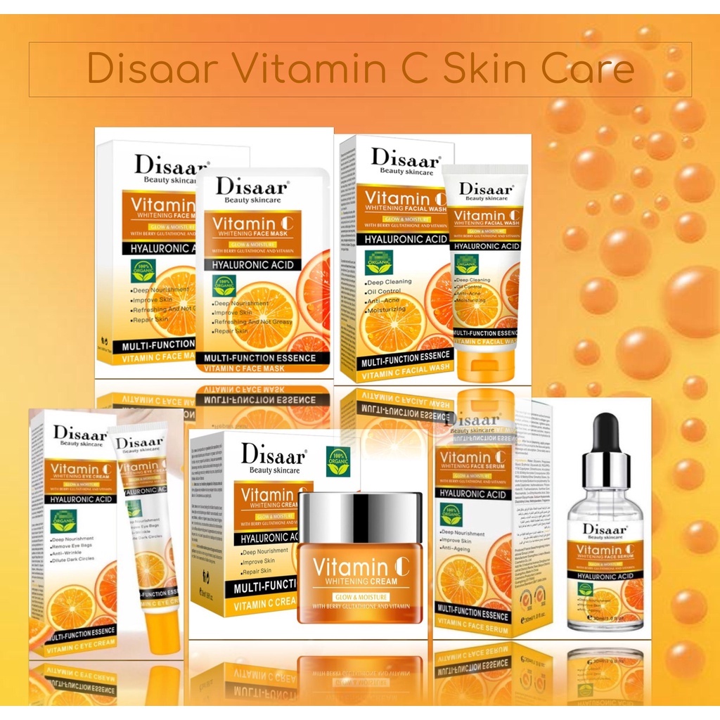 Disaar Beauty Skincare Vitamin C Brightening & AntiAging Facial Wash