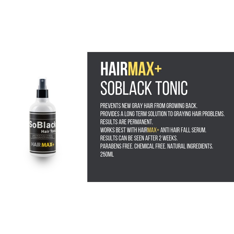 So Black Hair Tonic (250ml) | Shopee Malaysia