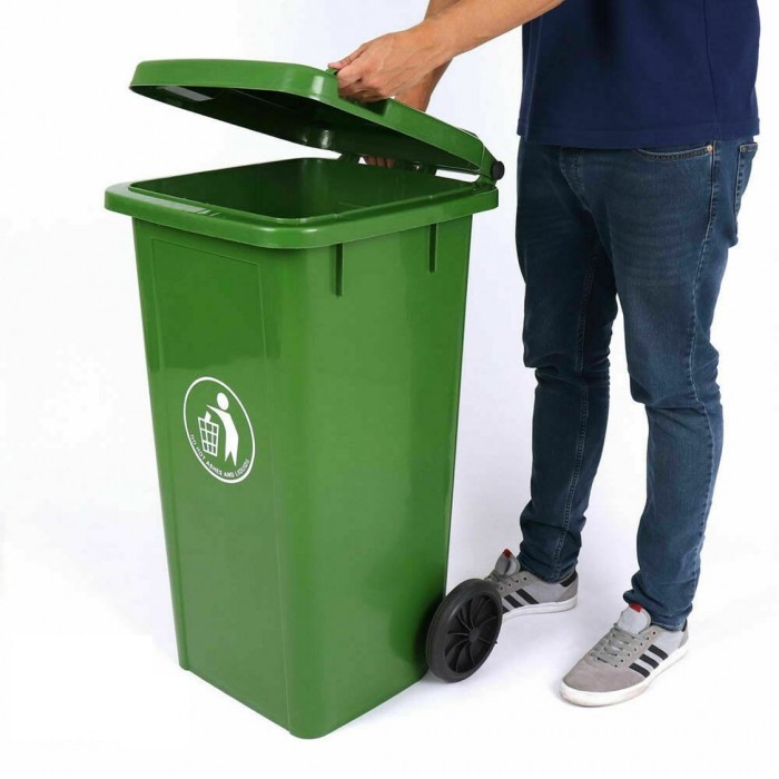 120 L Green plastic dustbin Shopee Malaysia