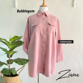 ZIANA BLOUSE KEMEJA LABUH blouse labuh baju blouse long ...