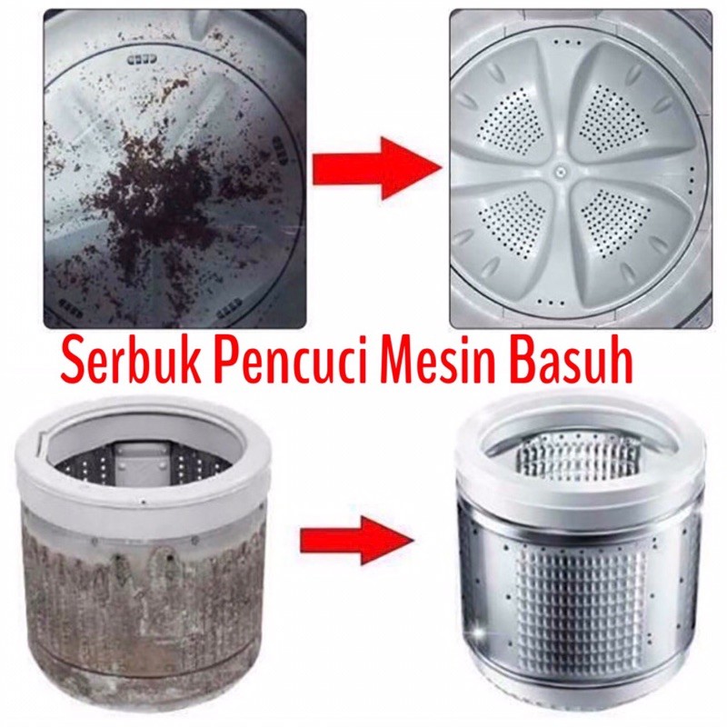 CLEANING WASHING MACHINE Serbuk Pencuci Mesin Basuh Anti Kotor Anti ...