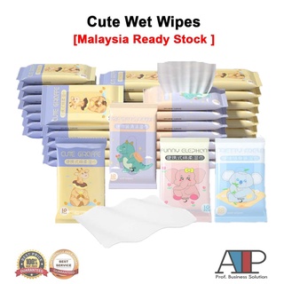 10pcs Wet Tissue Portable Cute Wet Tissue Non Alcohol Wet Tissue Tisu Basah Door Gift Wedding Goodie Murah