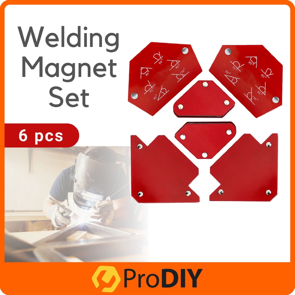 6 pcs Welding Magnet Set Holds Metalpart To Any Angles For Welding Arrow Hexagon Mini Magnetic Clamp