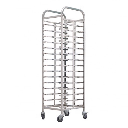 15 layer baking tray rack trolley multi-layer Cooling Rack Stainless Steel Commercial Bakery Trolley