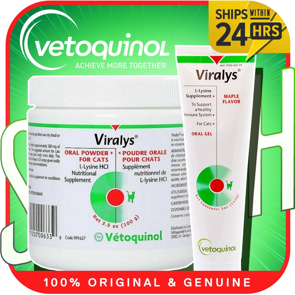 Vetoquinol Viralys LLysine Supplement for Cats 100g Shopee Malaysia